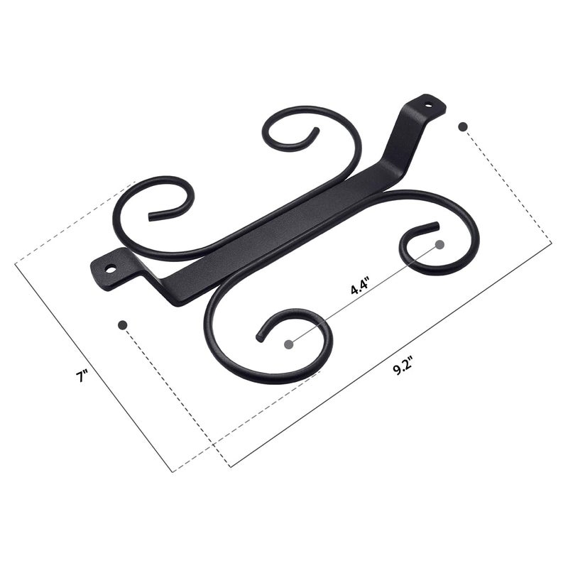 GeLive 9-inch Under Cabinet Wine Glass Holder Stemware Rack Glass Storage Hanger With 4 Hooks Organizer for Kitchen Bar RV (Black) - Image 5